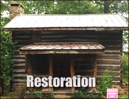 Historic Log Cabin Restoration  Weldon, North Carolina